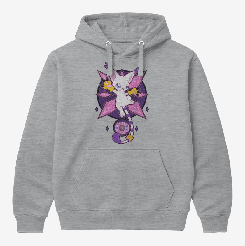 Polerón Canguro Gris Melange de Gatomon 2