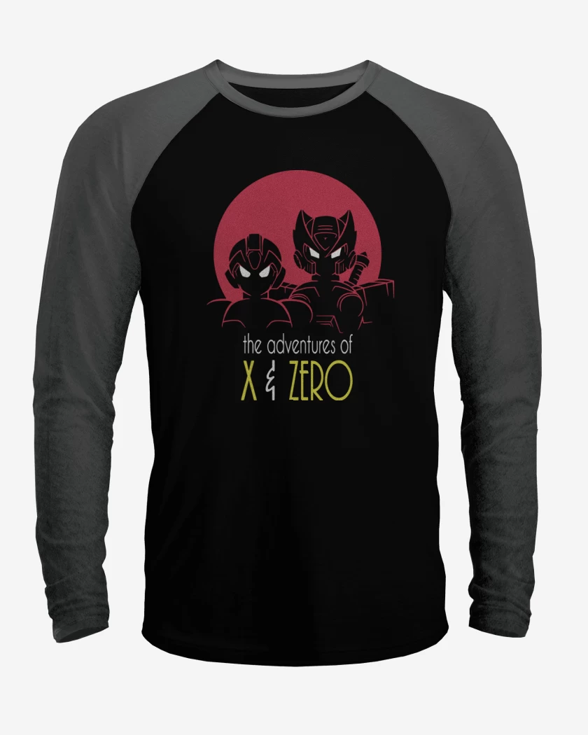 Polera Raglan Adventures of X & Zero