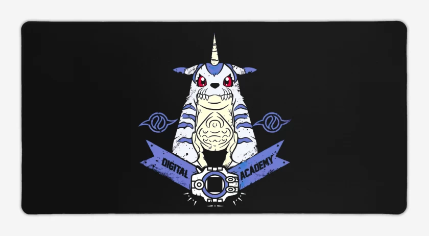 Mouse pad Gamer Negro de Gabumon