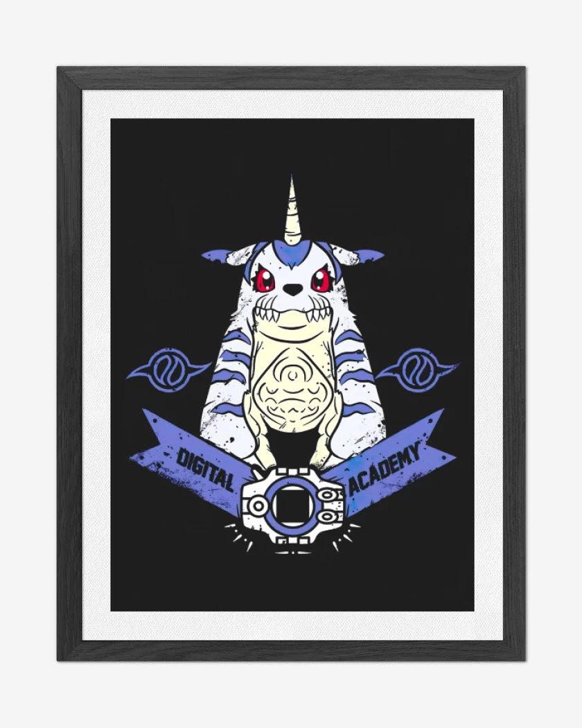 Cuadro decorativo Negro de Gabumon