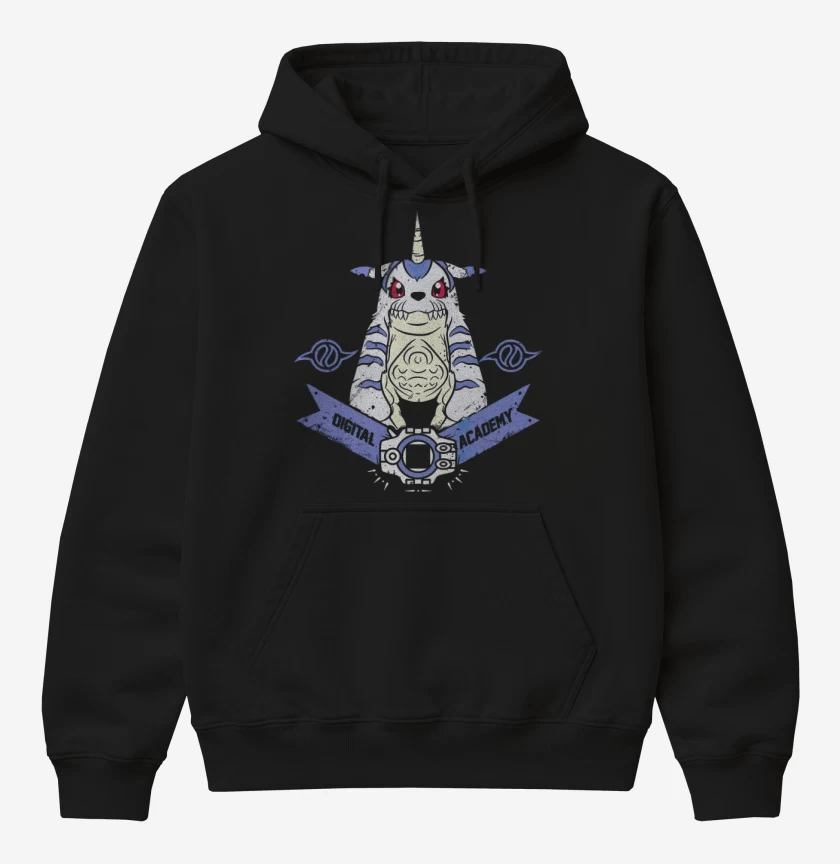Poleron Canguro básico Negro de Gabumon
