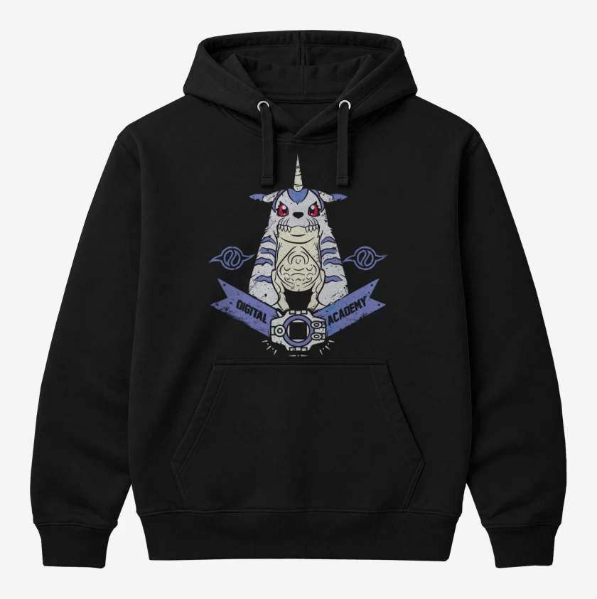 Polerón Canguro Negro de Gabumon