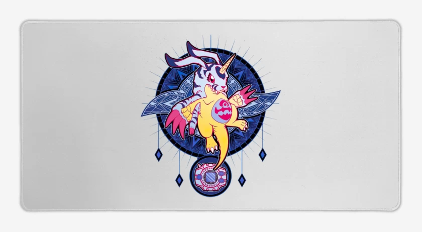 Mouse pad Gamer Blanco de Gabumon 2
