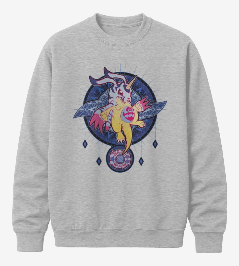 Poleron polo Gris Melange de Gabumon 2