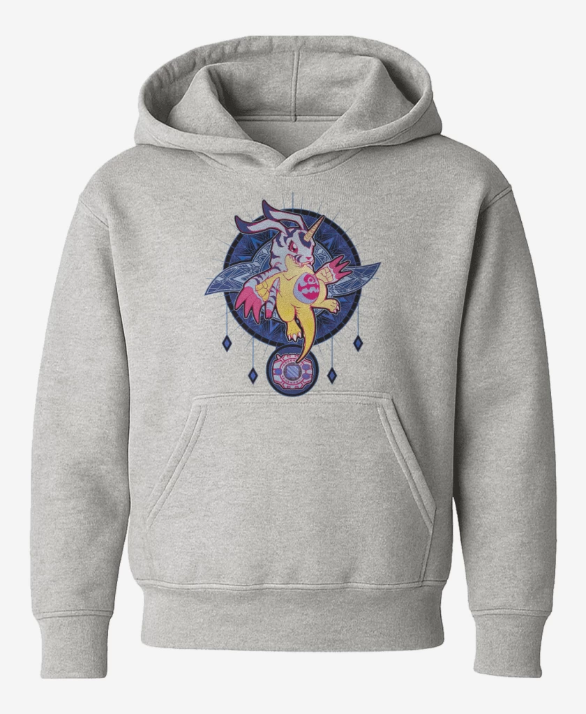 Poleron de niño Gris Melange de Gabumon 2