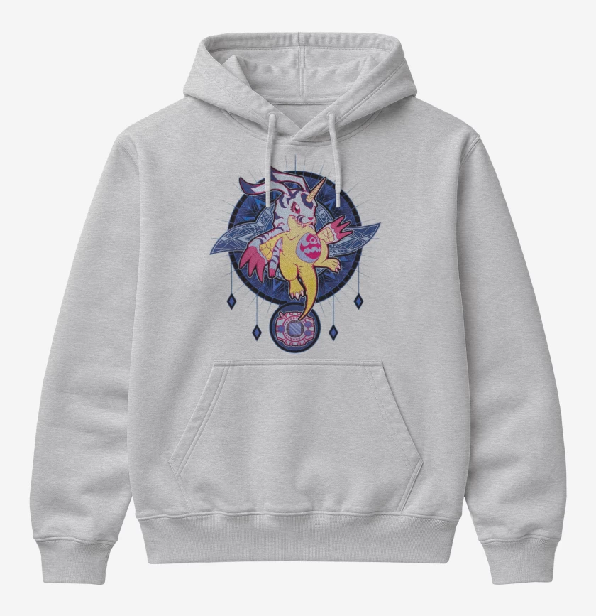 Poleron Canguro básico Gris Melange de Gabumon 2