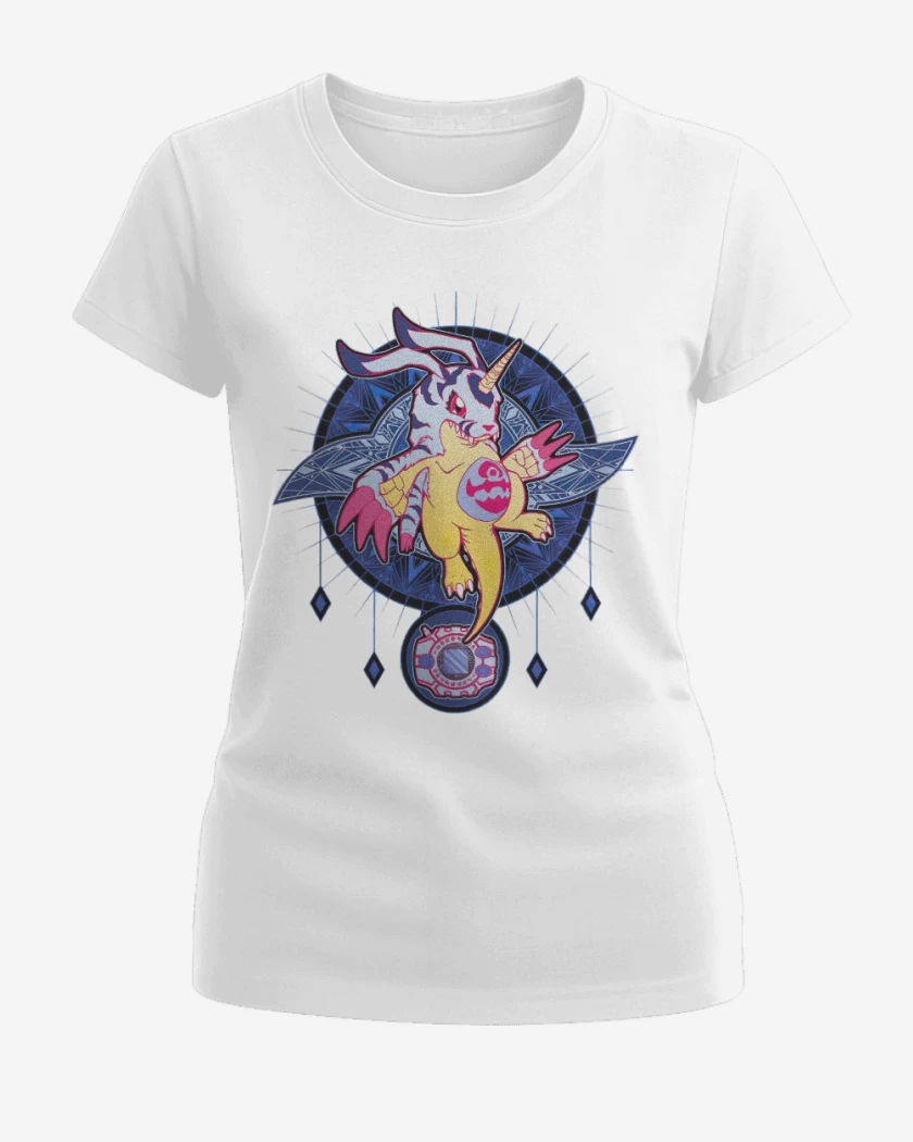 Polera de Mujer Blanco de Gabumon 2