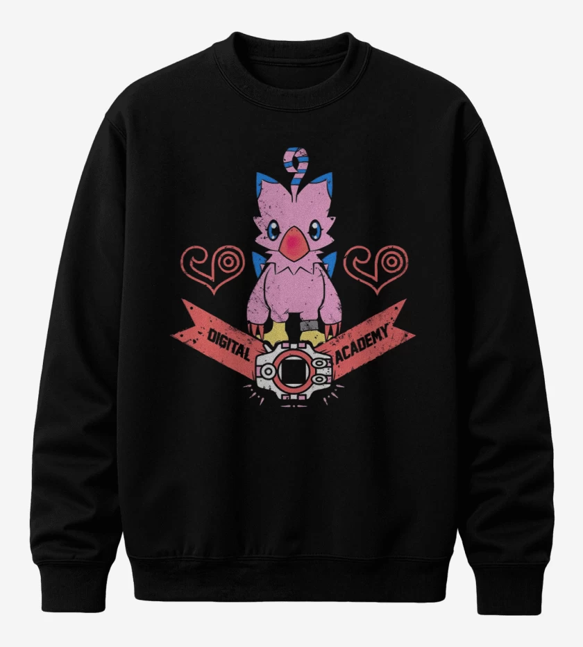 Poleron polo Negro de Biyomon