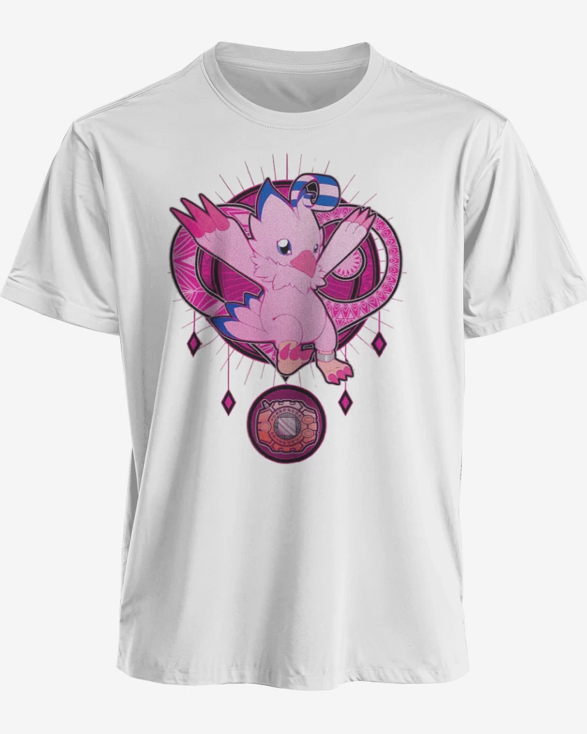 Polera premium Blanco de Biyomon 2