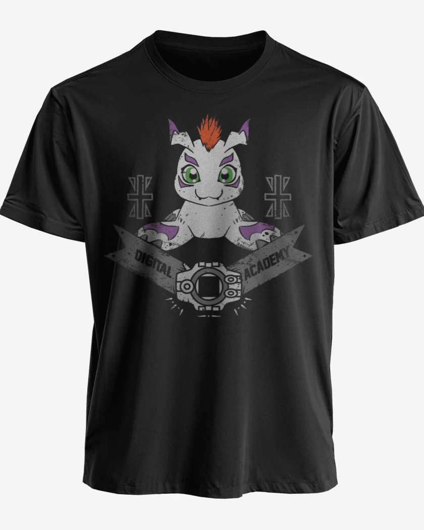 Polera Negro de Gomamon