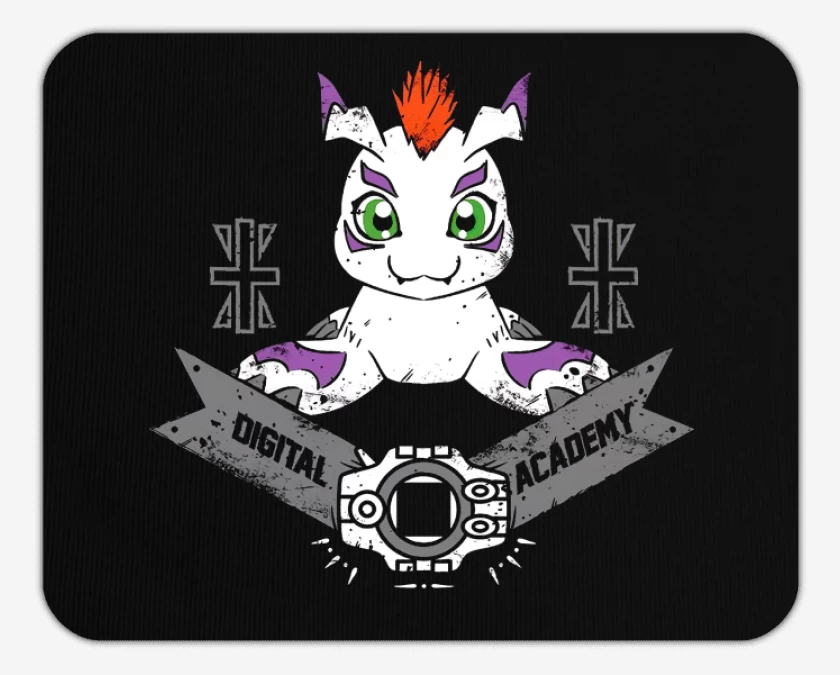 Mousepad Negro de Gomamon