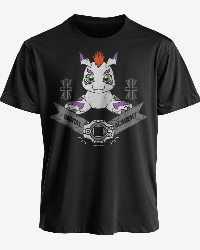 Polera premium Negro de Gomamon