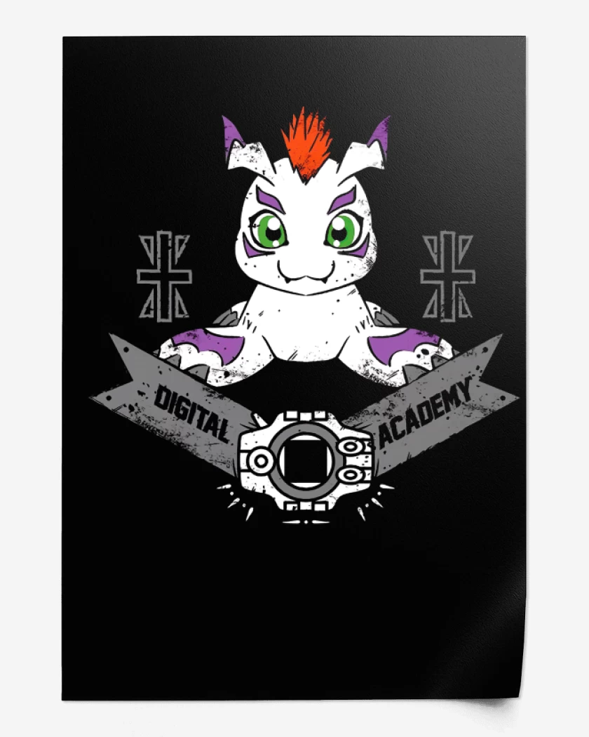 Print Negro de Gomamon