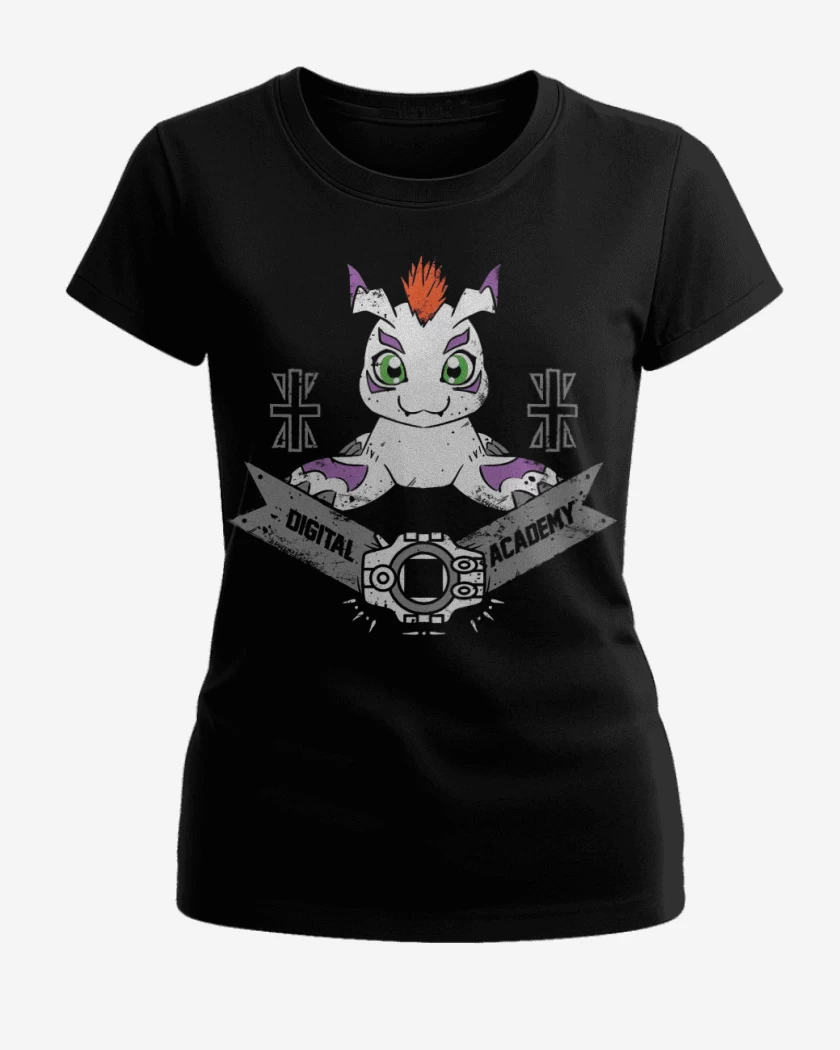 Polera de Mujer Negro de Gomamon