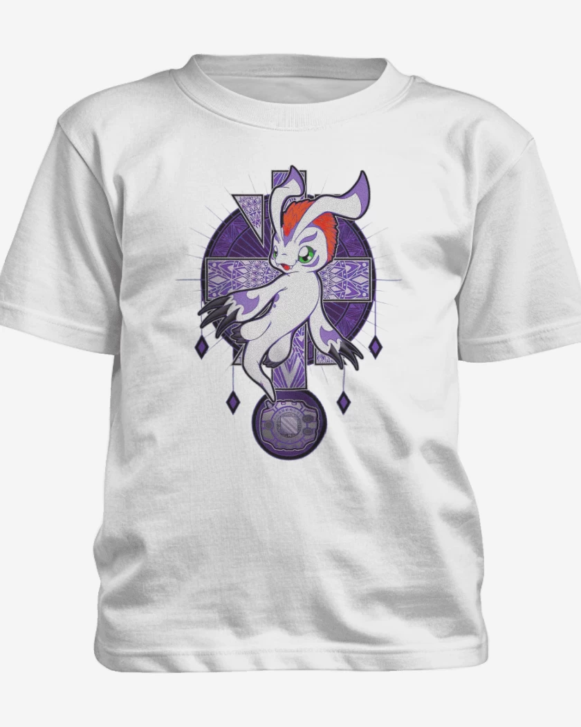 Polera de niño Blanco de Gomamon 2