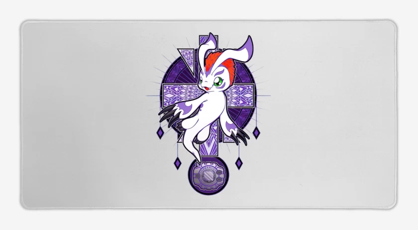 Mouse pad Gamer Blanco de Gomamon 2