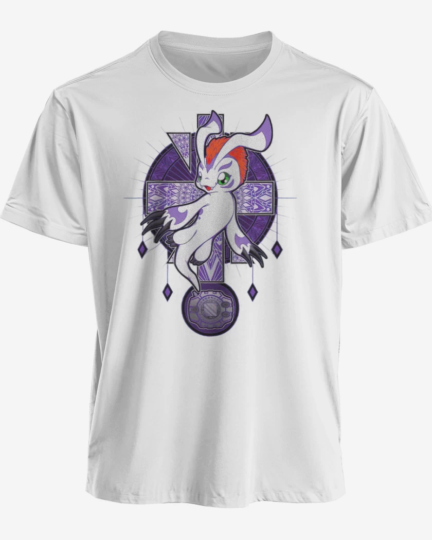 Polera premium Blanco de Gomamon 2