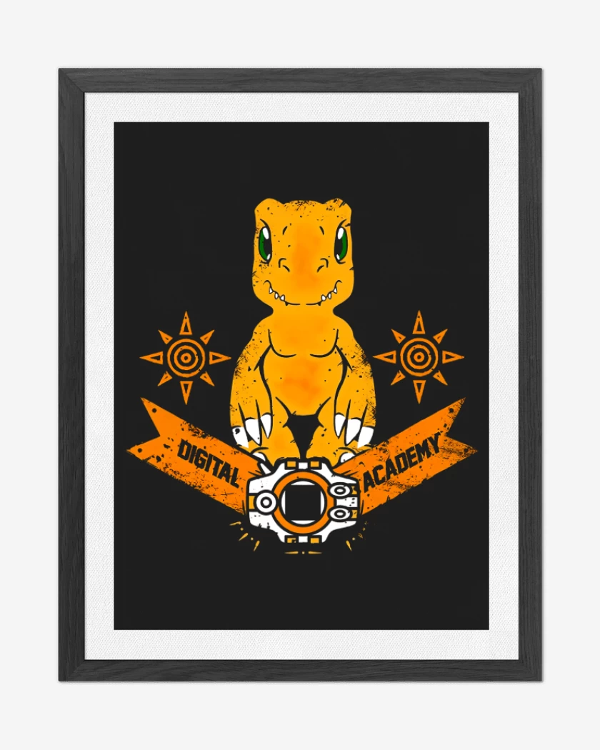 Cuadro decorativo Negro de Agumon nro 2
