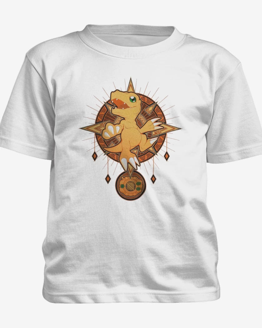 Polera de niño Blanco de Agumon nro 4