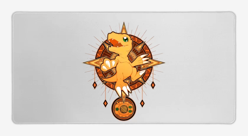 Mouse pad Gamer Blanco de Agumon nro 4