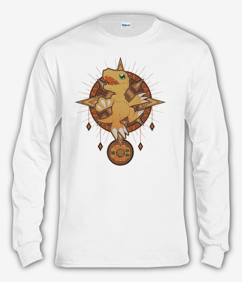 Polera manga larga Blanco de Agumon nro 4