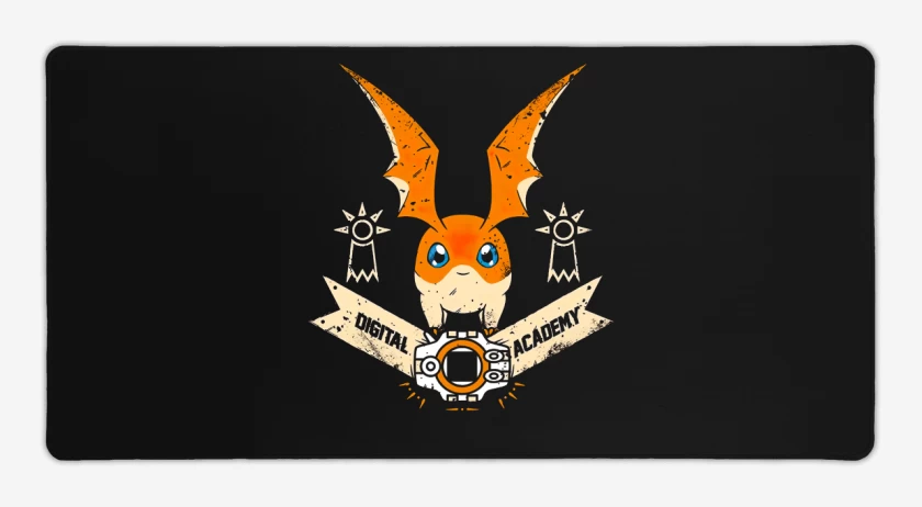 Mouse pad Gamer Negro de Patamon 