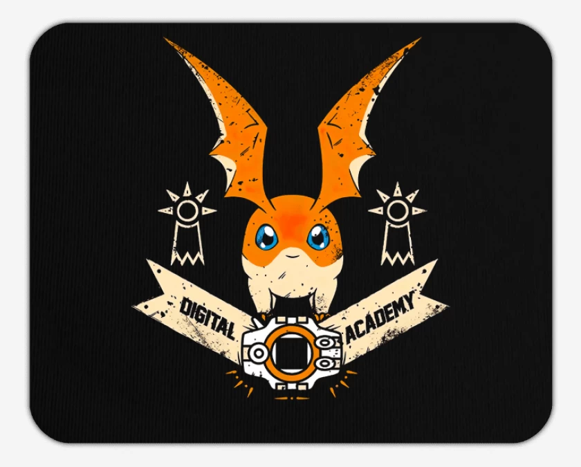 Mousepad Negro de Patamon 