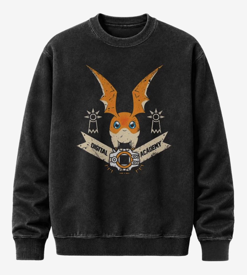 Poleron Polo Acid Wash Negro de Patamon 