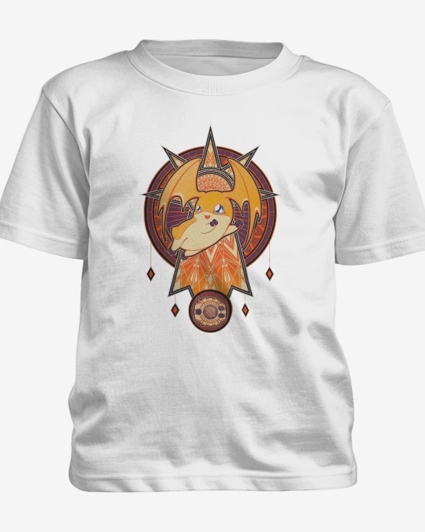 Polera de niño Blanco de Patamon 2