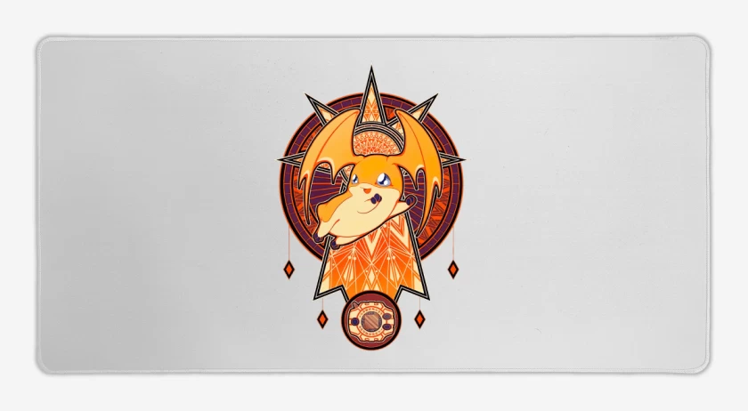 Mouse pad Gamer Blanco de Patamon 2