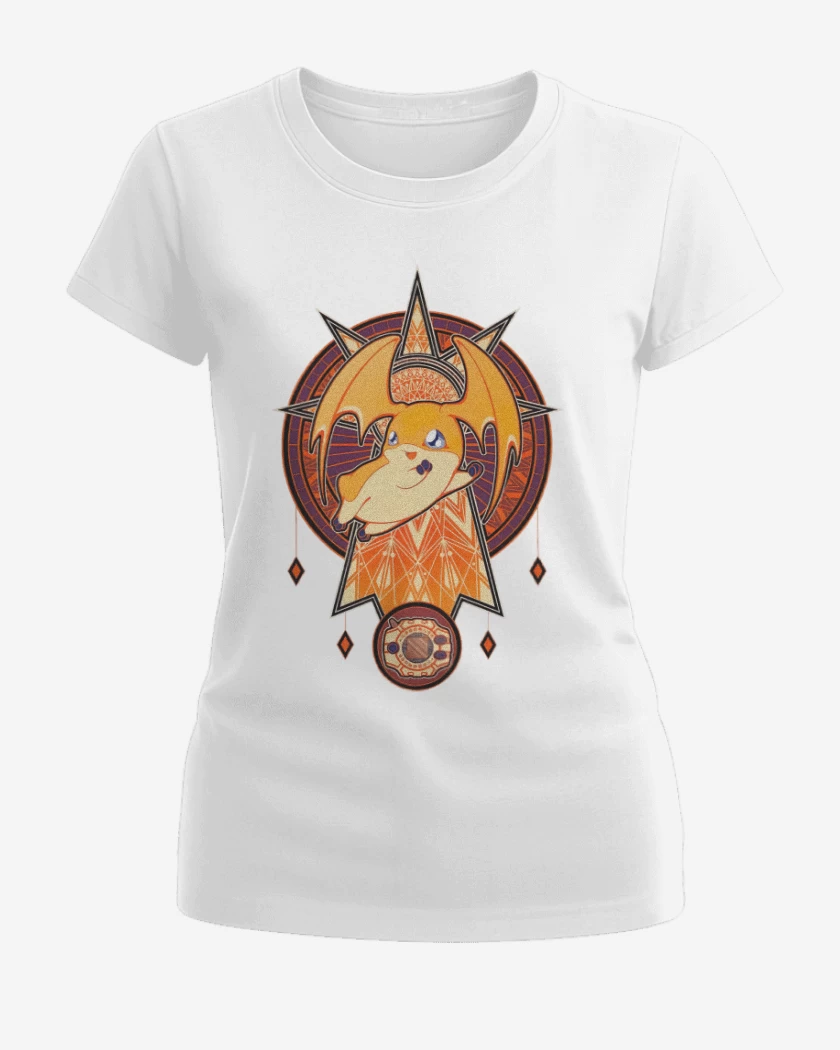 Polera de Mujer Blanco de Patamon 2