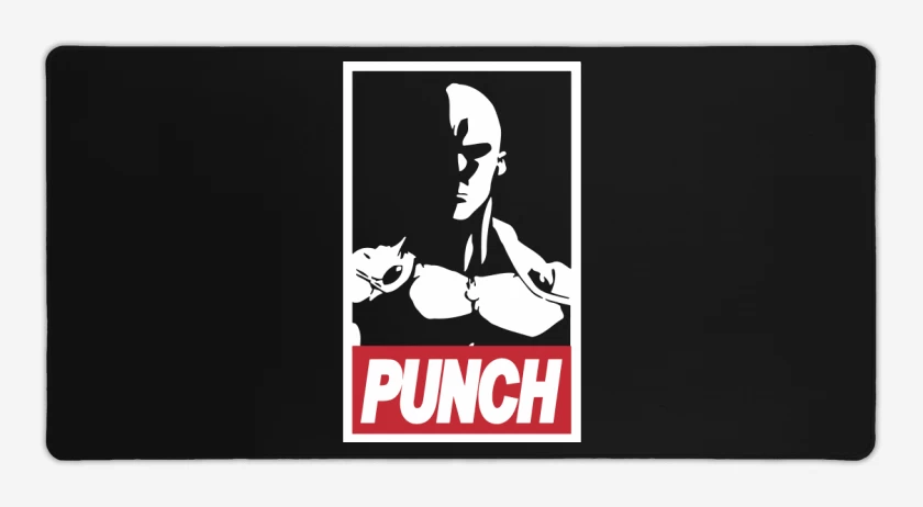 Mouse pad Gamer Negro de Punch