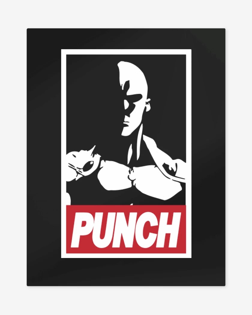 Print metalico Negro de Punch