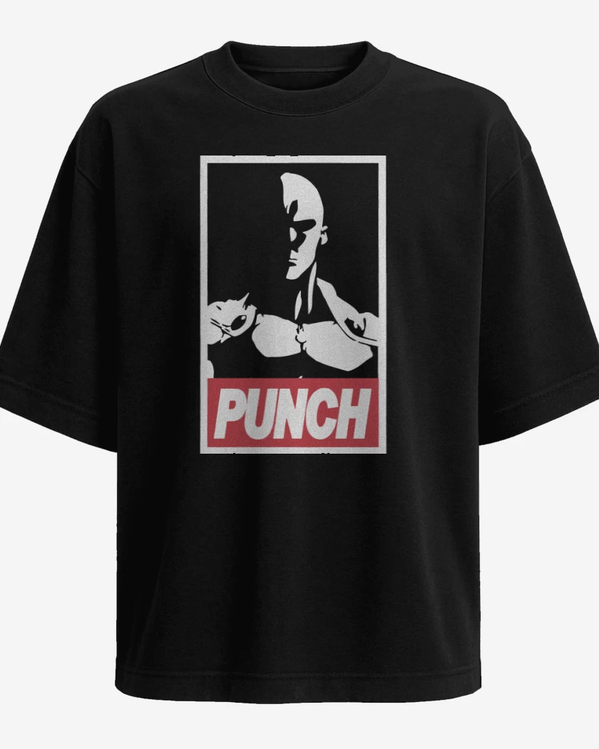 Polera Oversize Negro de Punch