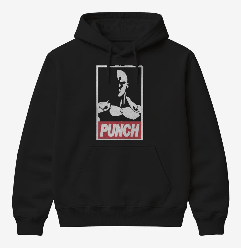 Poleron Canguro básico Negro de Punch