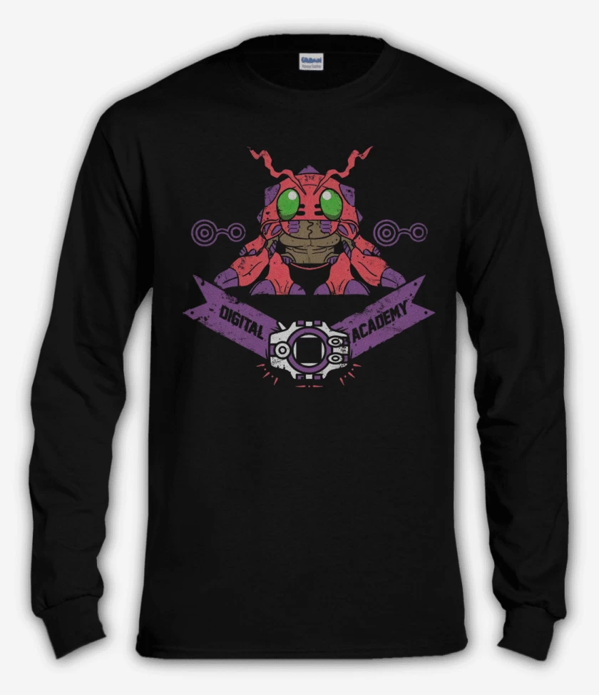 Polera manga larga Negro de Tentomon