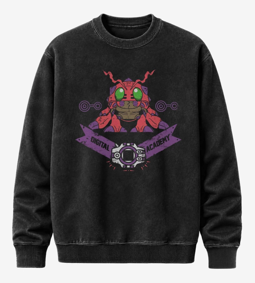 Poleron Polo Acid Wash Negro de Tentomon