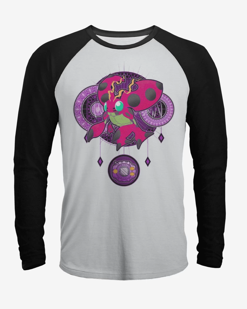Polera Raglan Blanco / Negro de Tentomon 2