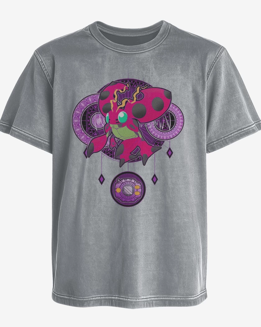 Polera desgastada Gris Melange de Tentomon 2