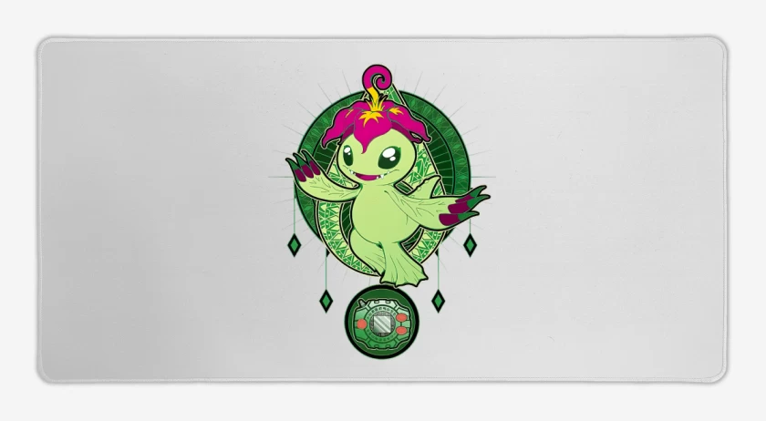 Mouse pad Gamer Blanco de Palmon 2