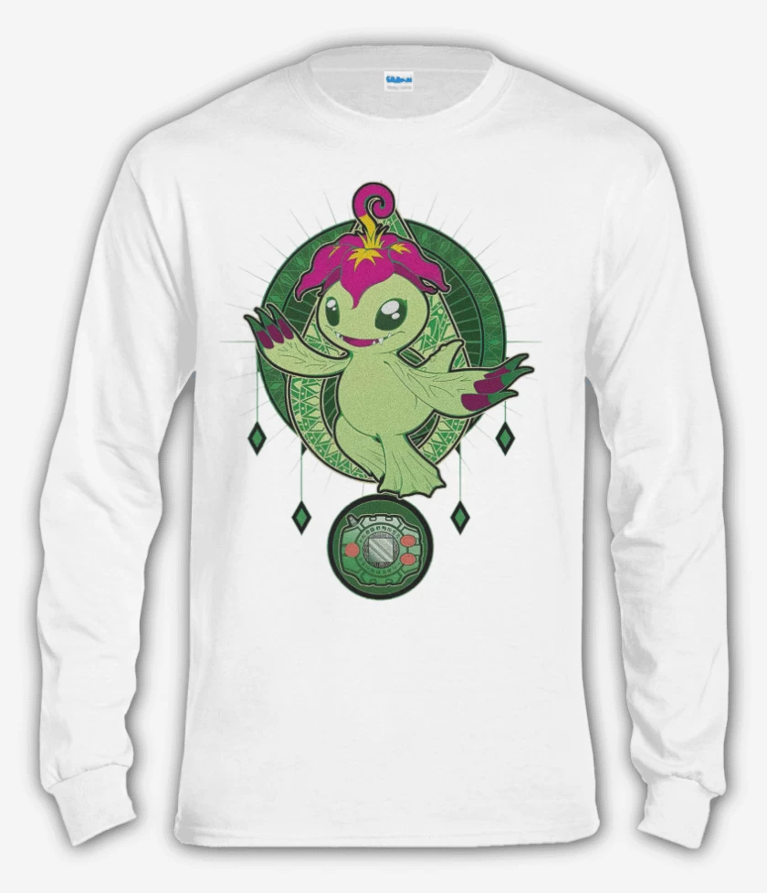 Polera manga larga Blanco de Palmon 2