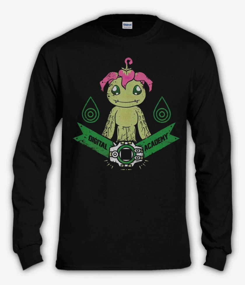 Polera manga larga Negro de Palmon 