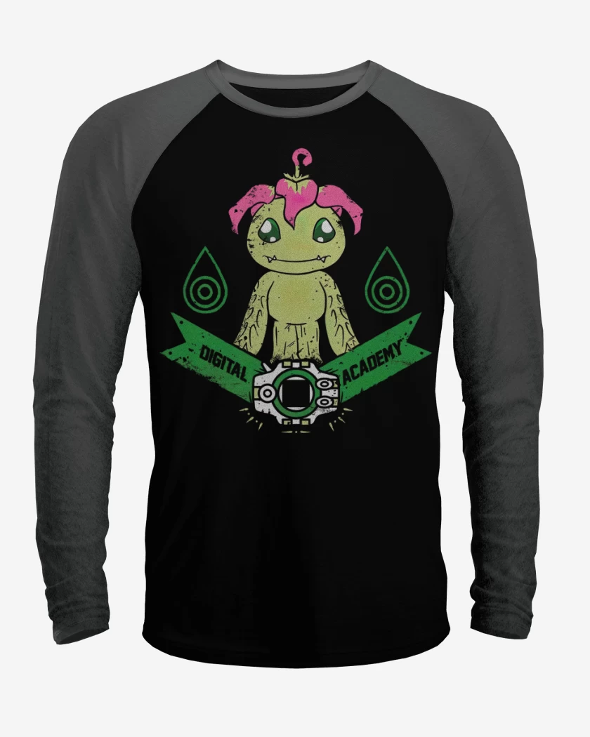 Polera Raglan Negro / Negro Heather de Palmon 