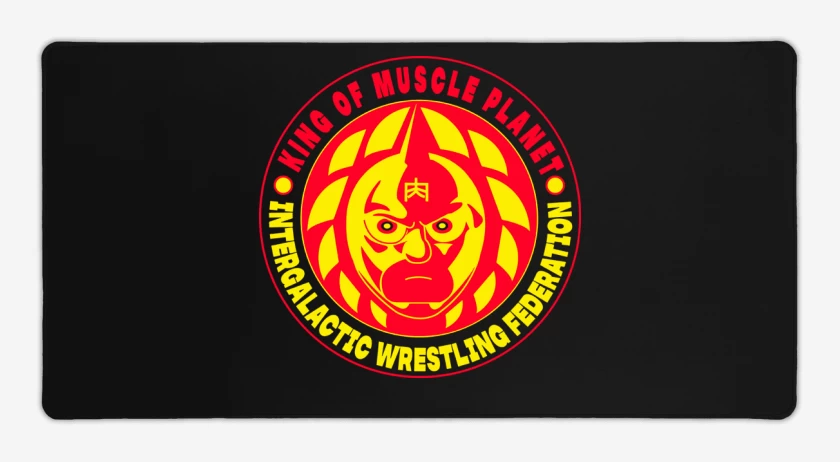 Mouse pad Gamer Negro de King of Muscle Planet