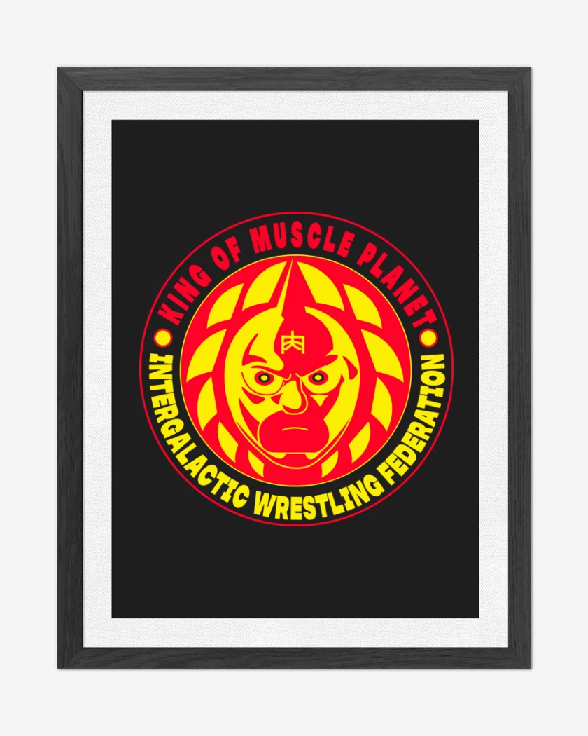 Cuadro decorativo Negro de King of Muscle Planet