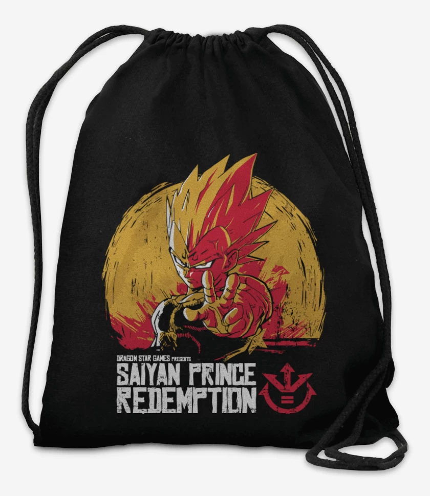 Mochila Negro de Saiyan Prince Redemption