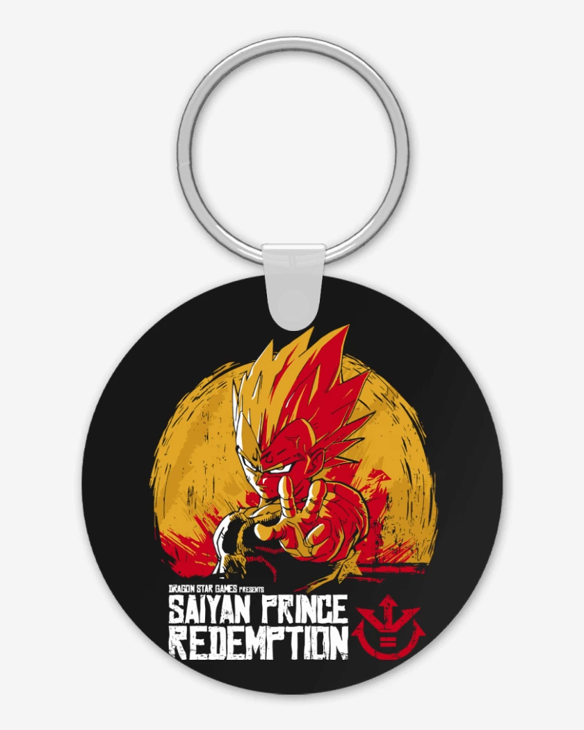 Llavero Negro de Saiyan Prince Redemption