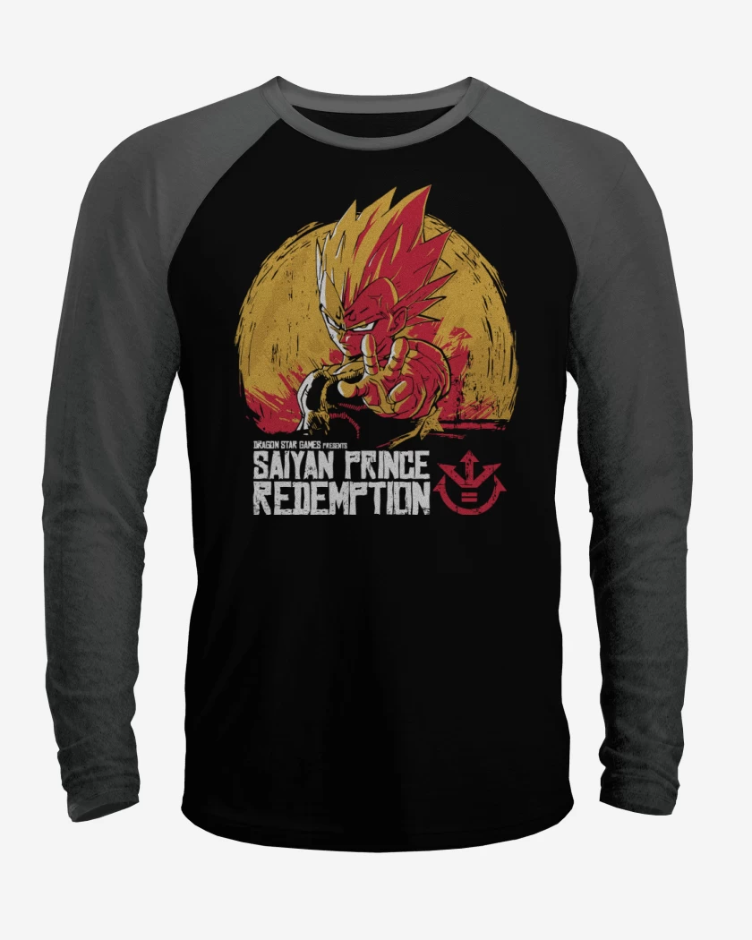 Polera Raglan Saiyan Prince Redemption