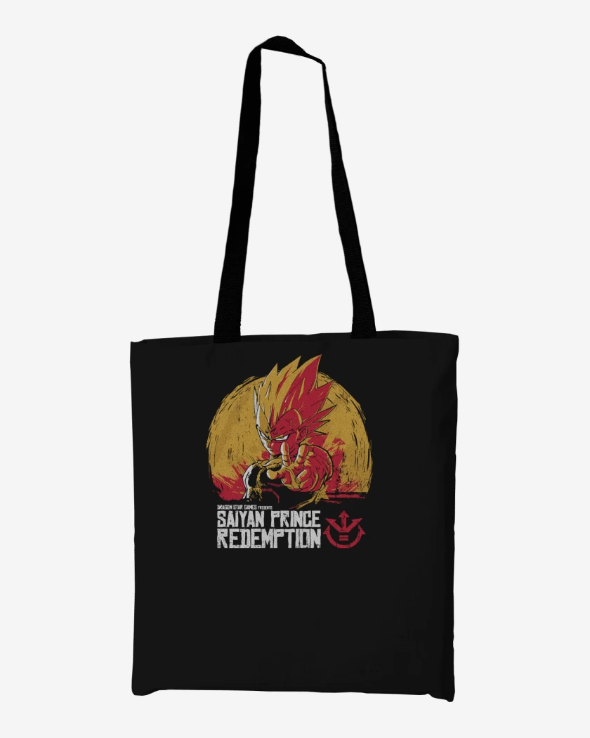 Totebag Negro de Saiyan Prince Redemption