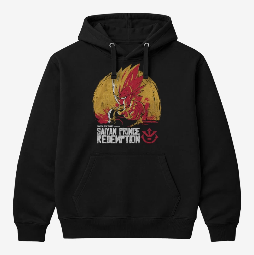 Polerón Canguro Negro de Saiyan Prince Redemption